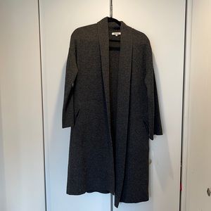 COPY - Madewell - Charcoal Long Sweater Trench